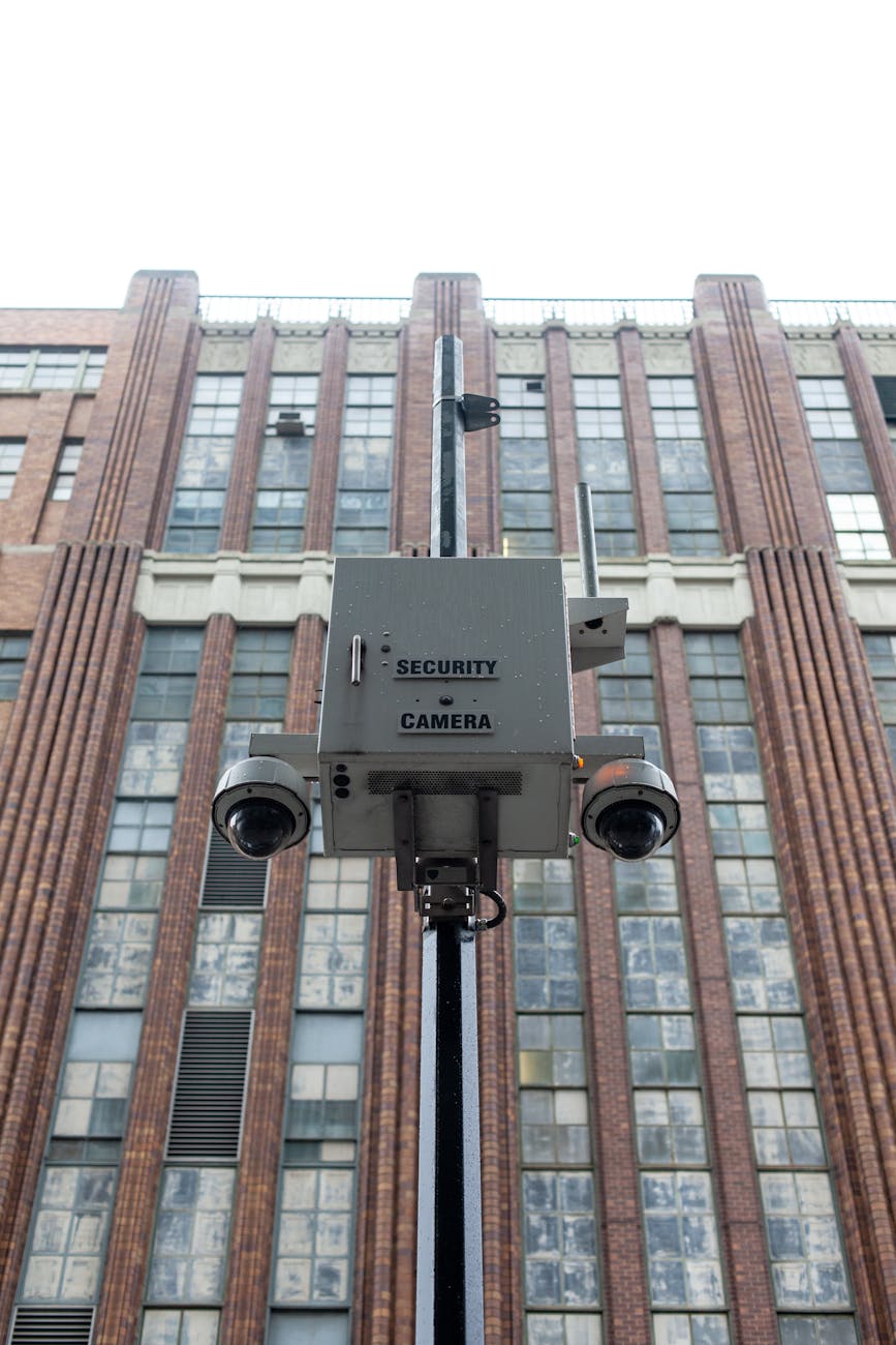 security camera in front of new york building